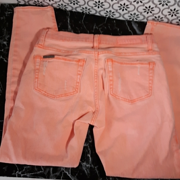 Rock & Republic tangerine skinny destressed 2 - Picture 1 of 4